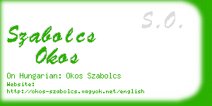 szabolcs okos business card